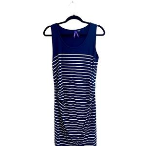 Blue maternity dress